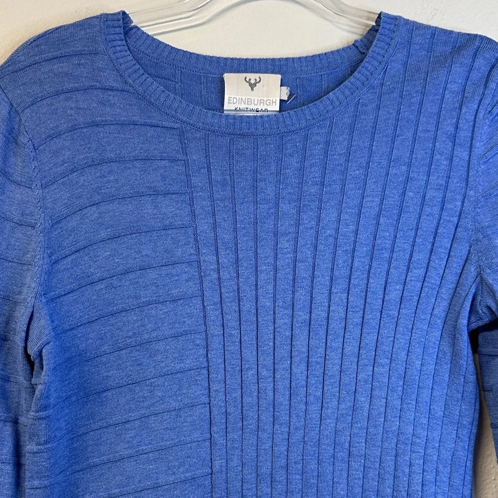 Edinburgh Knitwear Pima Cotton Crewneck Sweater Size S